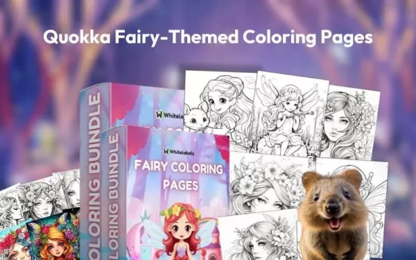 Fairy Coloring Pages Bundle