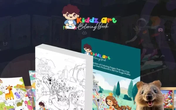 Kiddz Art Ready-to-Sell Coloring Pages
